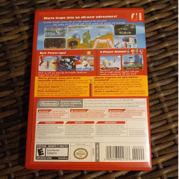 New Super Mario Bros. Wii Nintendo Video Game Untested in Opened Box - Picture 2 of 5